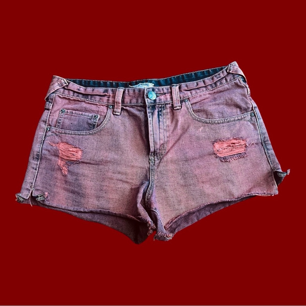 Distressed Denim Shorts